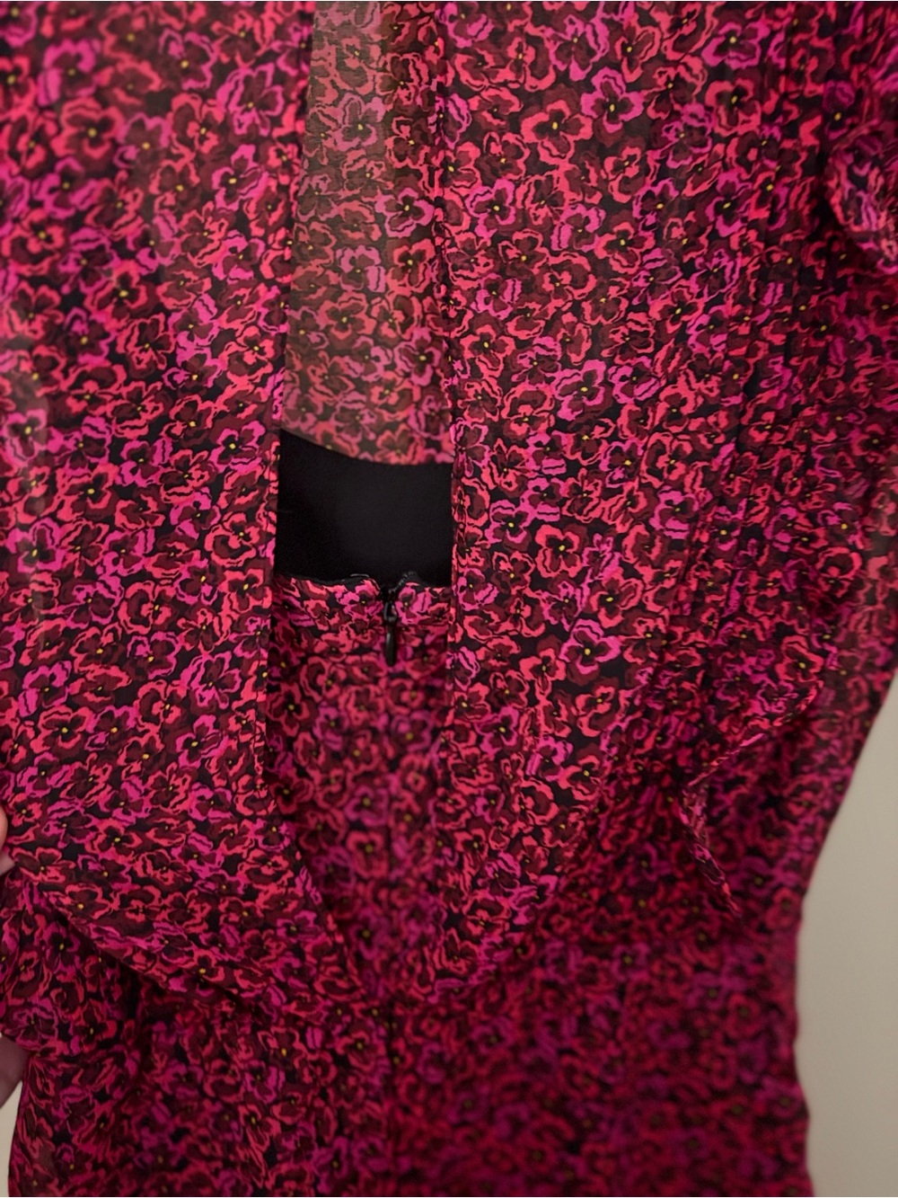 Express Pink Ruched-Detail Mini Dress - Picture 5 of 7